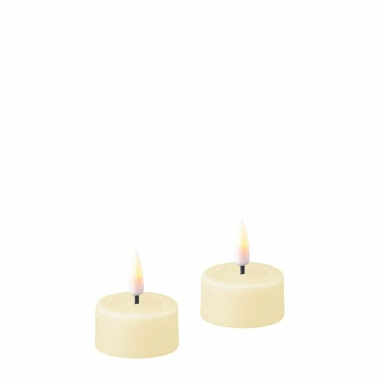LED Tealight – Cream – 2 stuks