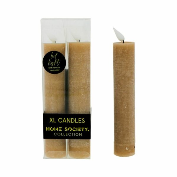 LED Dinerkaars XL – Taupe – 2 stuks