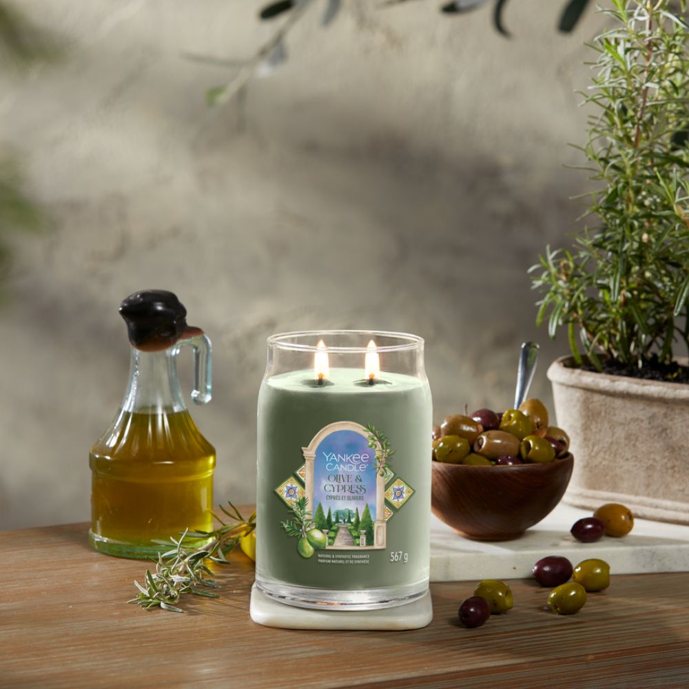 YC | Signature Large Jar | Olive & Cypress